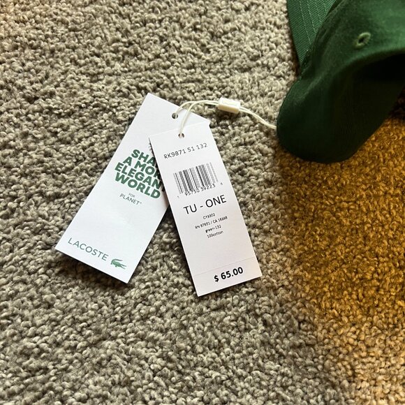 NWT Lacoste dad hat (GREEN) - Picture 3 of 3
